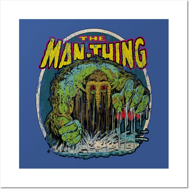 The Man Thing Swamp Thing 1974 Wall Art by Thrift Haven505